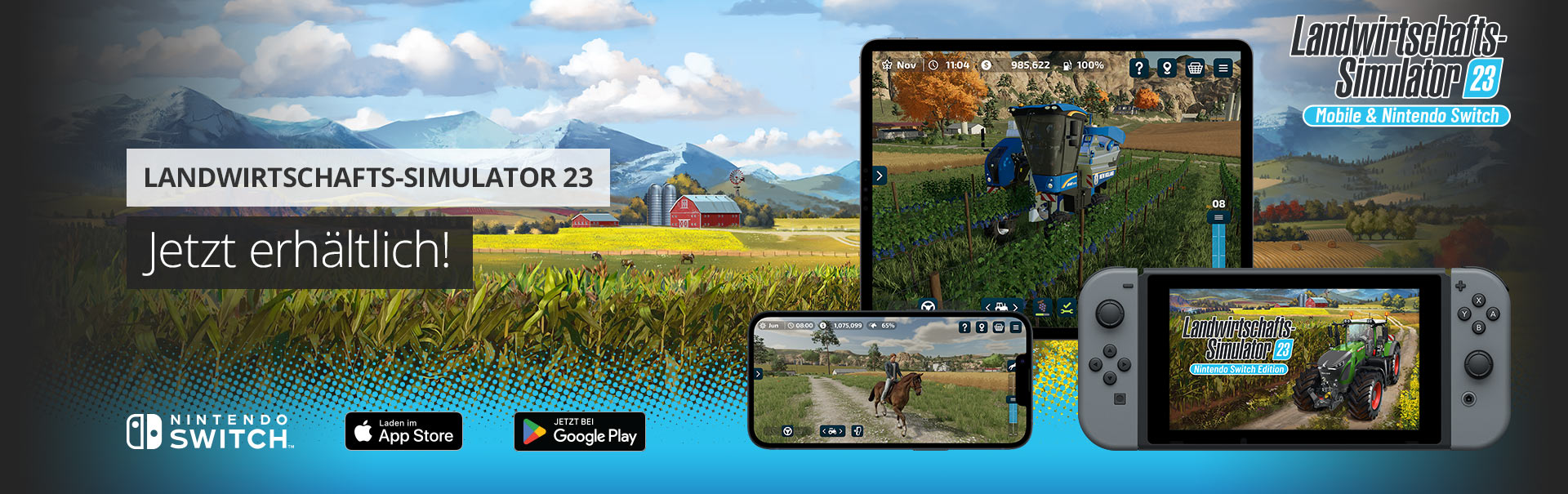 Landwirtschafts-Simulator 23 erhältlich